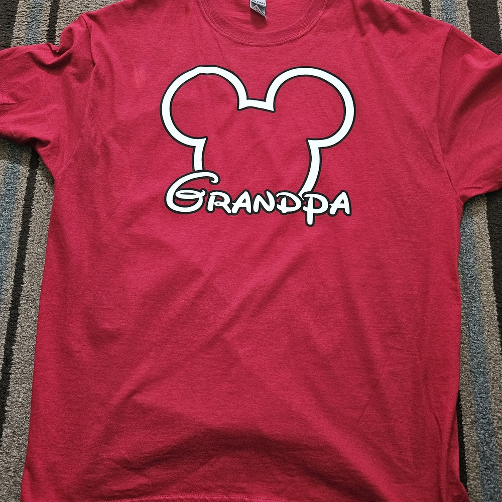 Gildan Kids T-Shirt - Red Grandpa Graphic